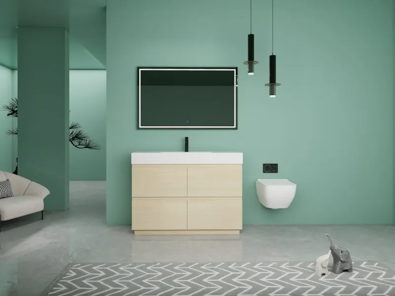 Bagno Italia Orlando Included Standing Bathroom Vanity White Counter Top