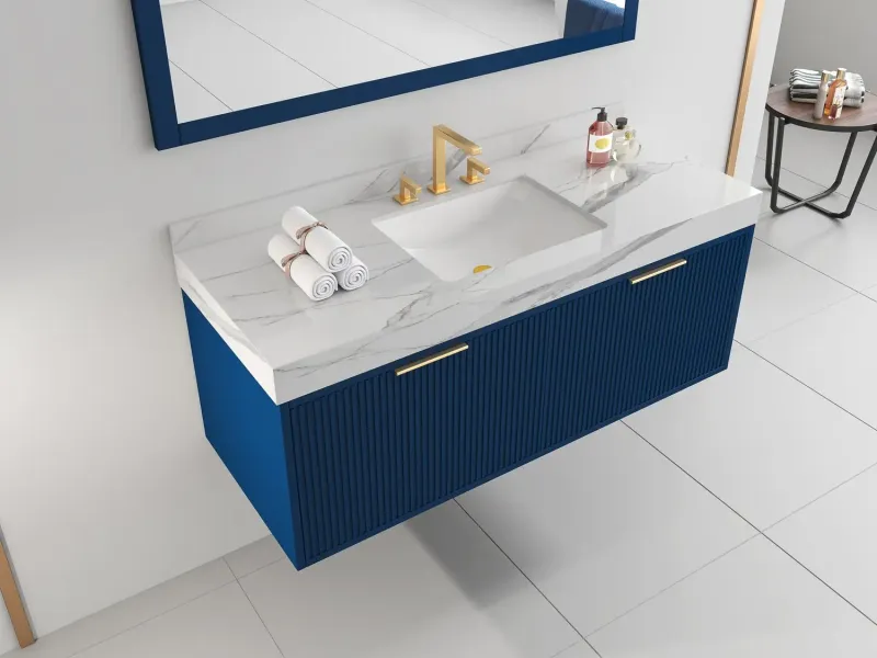 Bagno Italia Versace Wall Mount Bathroom Vanity Pearl Porcelain Top