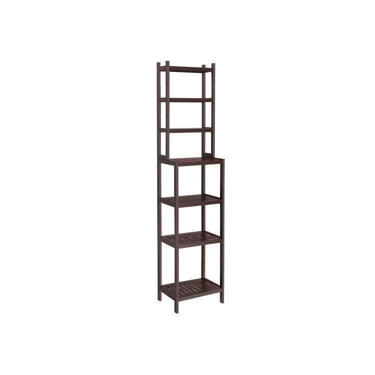 Bamboo-wood Adjustable Storage Rack