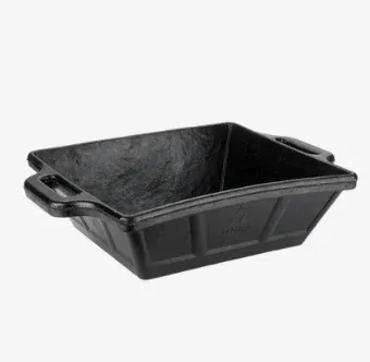 Bellota 14lt black rubberized square tub bucket