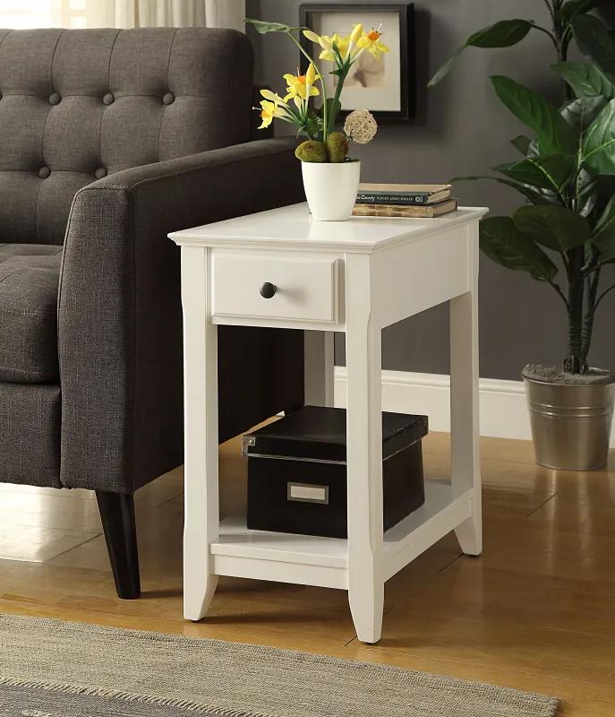 Bertie Pearl Finish Accent Table