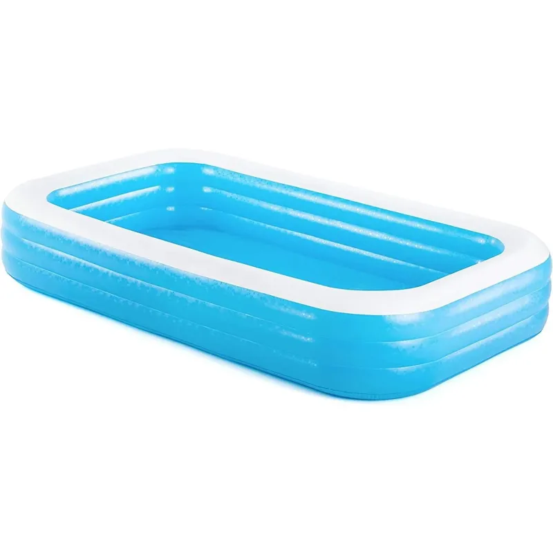 Bestway Piscina Family Rettangolare 3 Anelli, Cm. 305X183X56