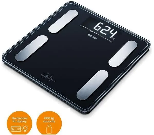 Beurer BF 400 sw Diagnosewaage Comfort SignatureLine XL-Display 200kg 735.74