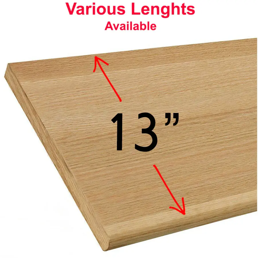 13" Blank Hardwood Stair Tread