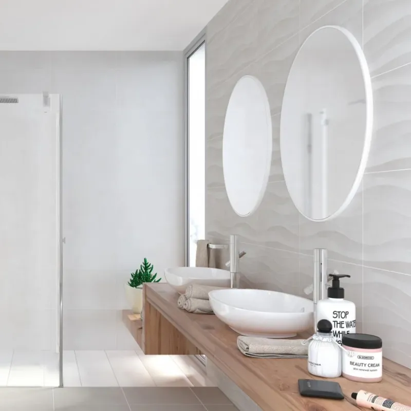 Blaze Blanco Ondas Feature Pottery Wall Tile 33*55 (Sqy)