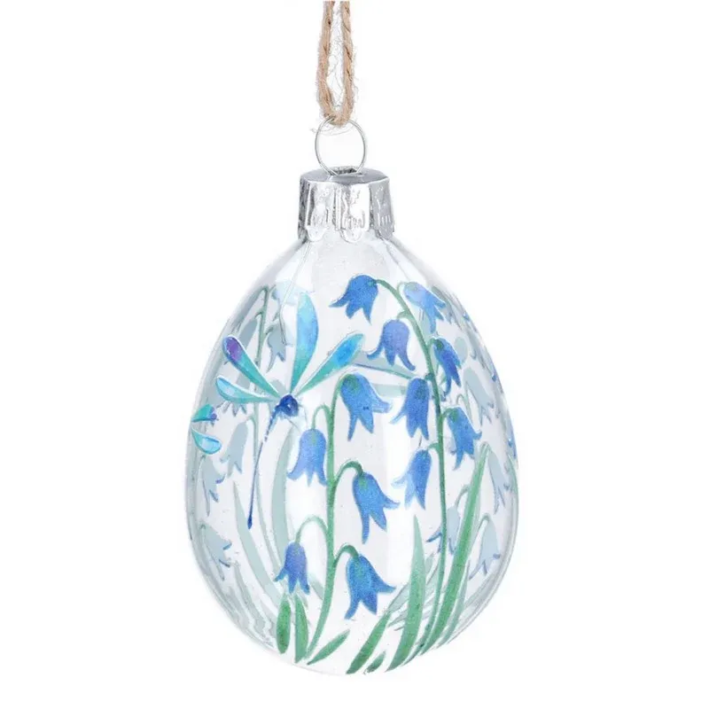 Bluebell Glass Egg Decoration Storage Case