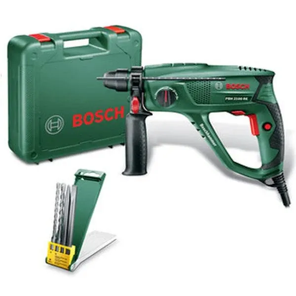 BOSCH MARTELLO PERFORATORE DEMOLITORE 550W PBH 2100 RE + ADJUST PUNTE