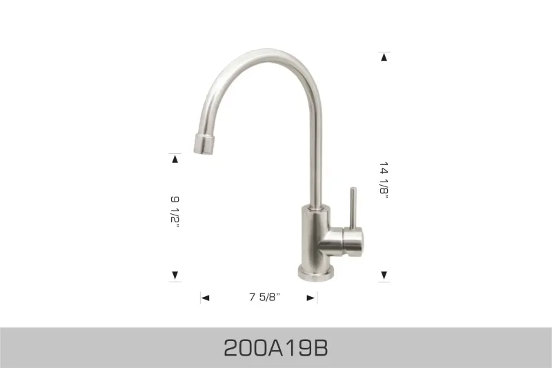 Bosco Faucets Single Spray Reliable Stainless Steel Faucet 200A19B