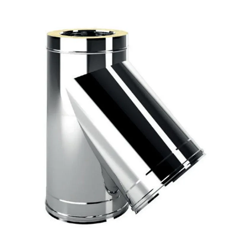 Braga 45° Gradi Camini Wierer Acciaio Inox Mono Parete Vari Diametri