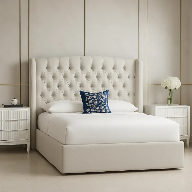 Bremwich Chesterfield Wing Upholstered Bed