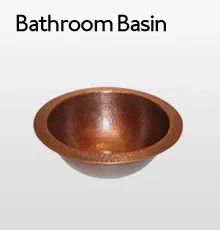 Burnt orange Bathroom Basin