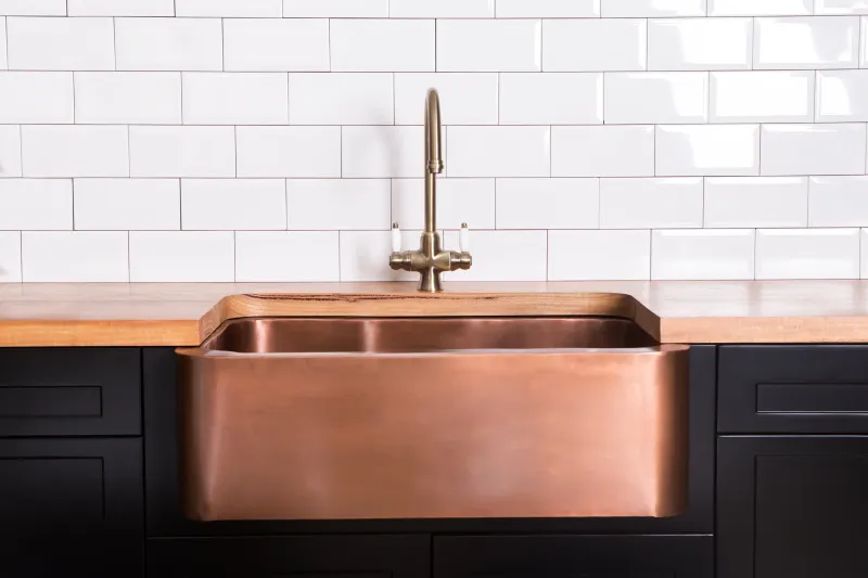 Burnt orange Butler Sink Large Quick-Release