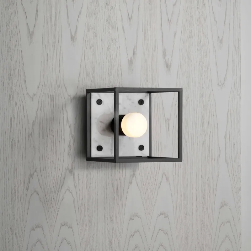 BUSTER AND PUNCH | SMALL CAGE BUOYANT WHITE MARBLE - $627