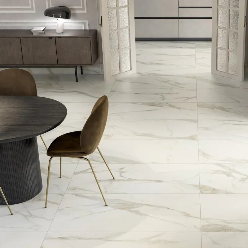 Calacatta Gilded Porcelain Gloss Tile 60x60 (Sqy)