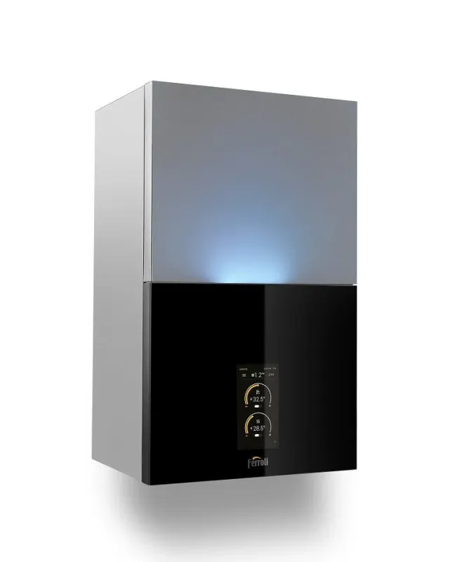 Caldaia Condensazione Ferroli Modello Bluehelix Maxima 28C + Comando Remoto Metano o GPL 28 kW Low Nox Cod. 0TSB4CWA - Com...
