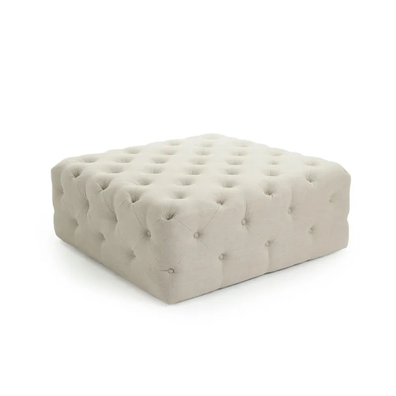 Calvin Tufted Ottoman F204 SQU A003