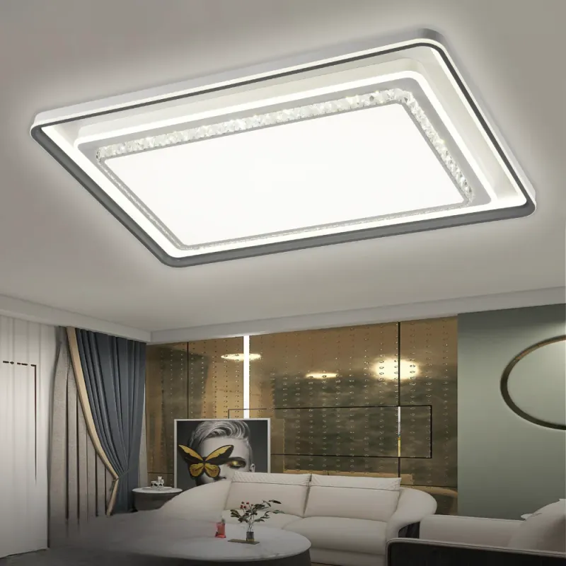 Candeeiro Cristal Retangular 400W 1100mmx750mm CCT Electricians