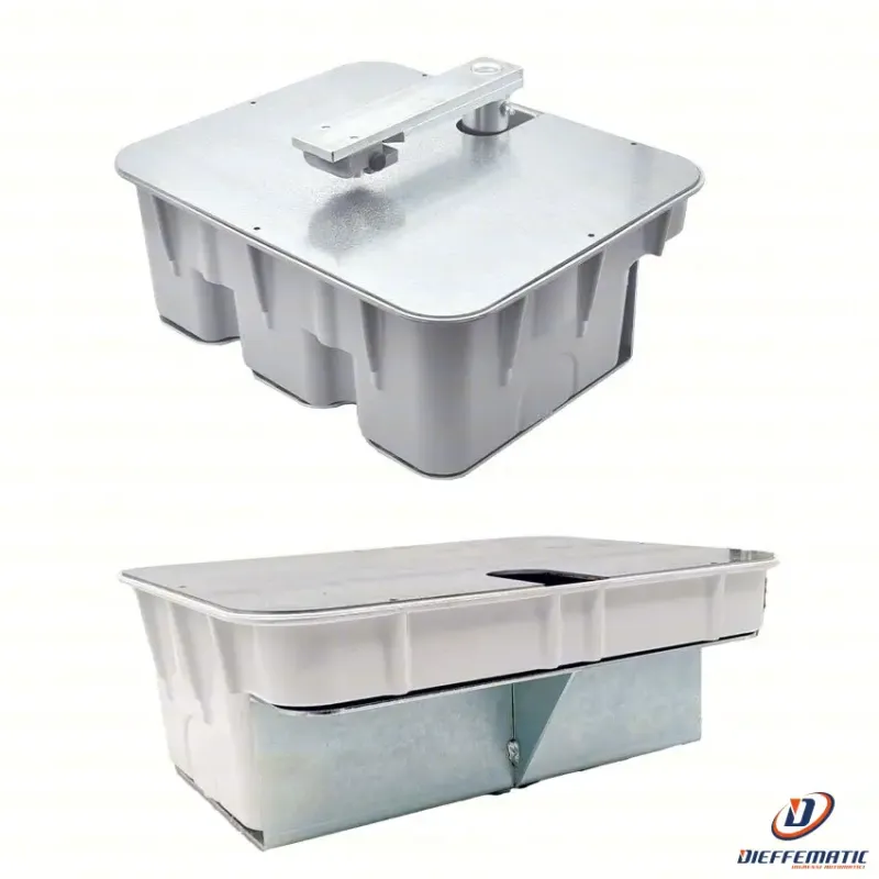 Cassa Plastica Base E Coperchio Ferro Per Motore Cromo Interrato Battente Quick-Release