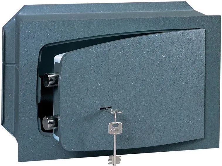 Cassaforte meccanica muro cm 36x24x19h spessore sportello 8 mm con chiave