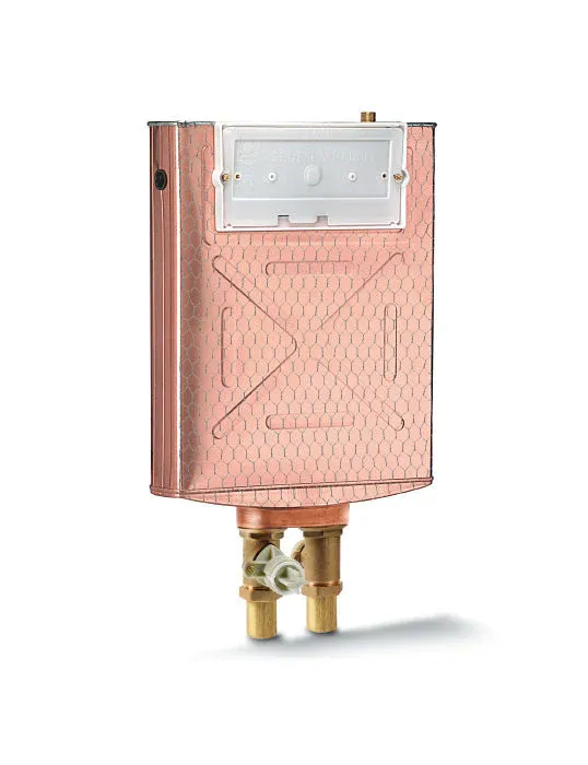 Cassetta Da Incasso Scarico Vaso Pucciplast RAME 10 L - Doppio Pulsante Basso Cod. 50321040