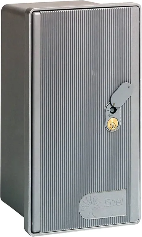 Cassetta per Contatore Enel GMI 1 Posto Con Serratura Vetroresina RAL 7001