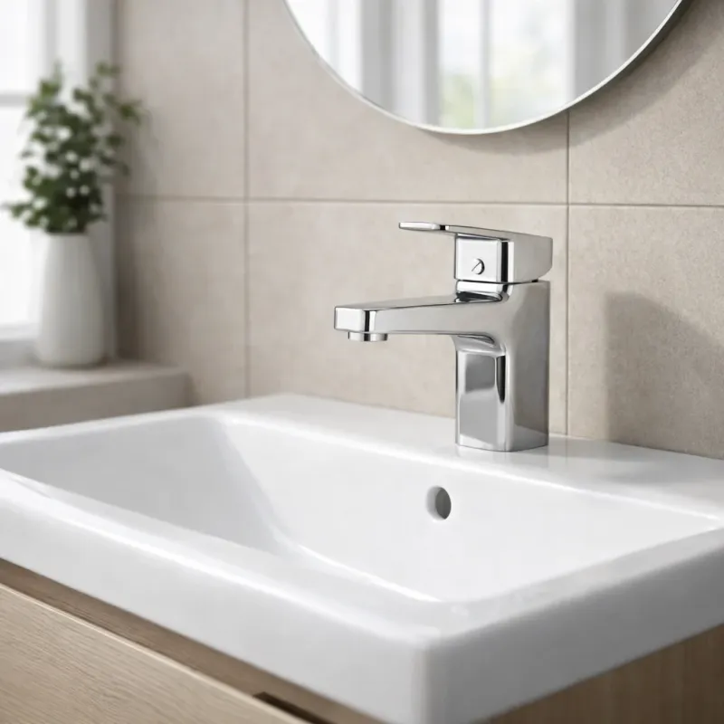 Ceraplan Basin Mixer & Click Waste chromium Quick-Release