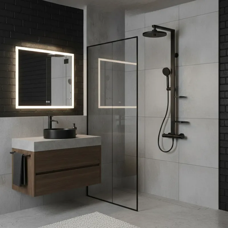 Ceratherm Alu+ Dual Shower System onyx