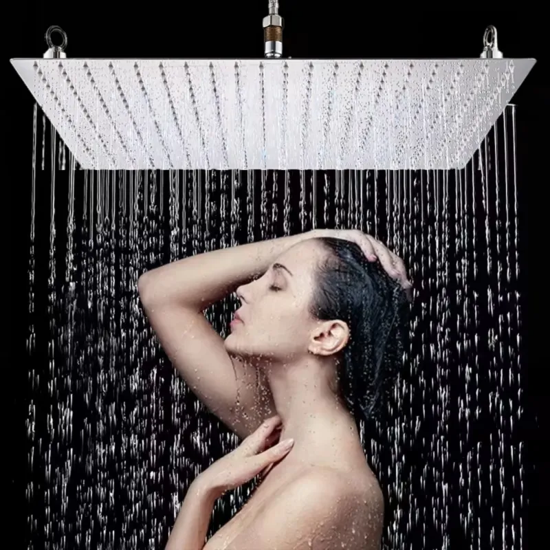 Chuveiro de Teto Inox imbutido Ducha 50x50 Trim LuxeRain