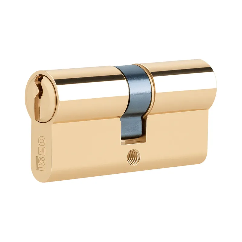 Cilindro ISEO Decentrato 80 mm (50+30) Ottone 5 Perni Anti-Effrazione