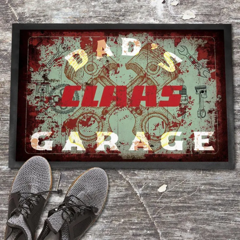 Claas Dads Garage Antique Doormat