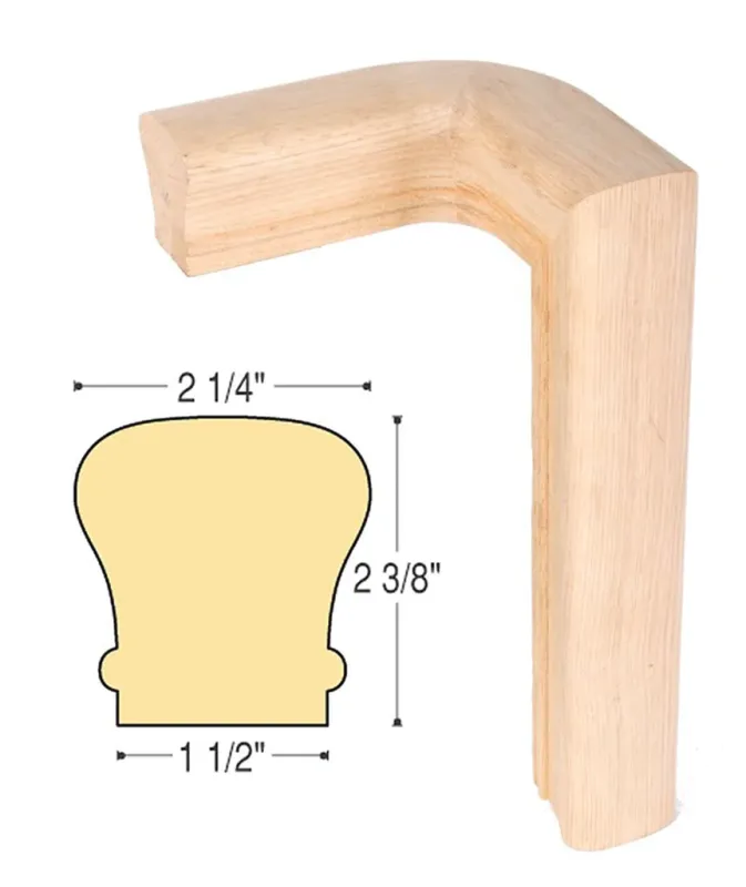 Classic LH Gooseneck 90 Degree 2 Riser No Cap C-7071