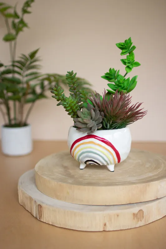 Clay rainbow planter Industrial Design