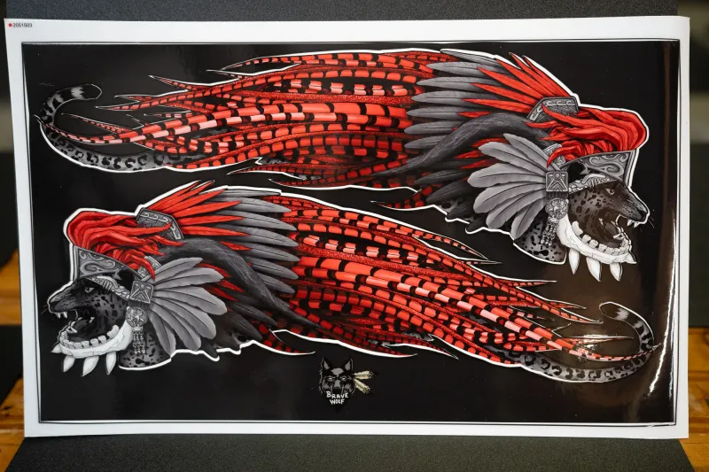 CLEARANCE-Azteca-Indian Scout-CUSTOM-Red and B&W DIY Projects