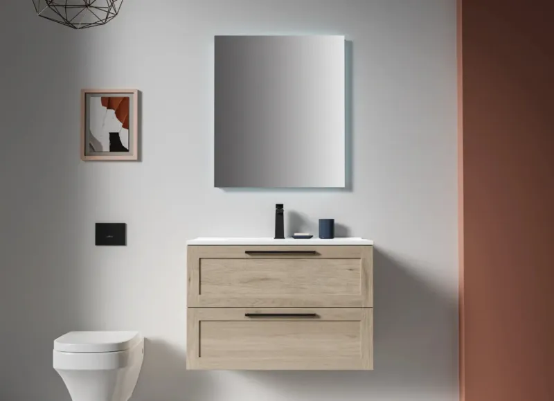 Cleo Moderno Wall Mounted Bathroom Vanity Top Compatible DeWALT Batteries
