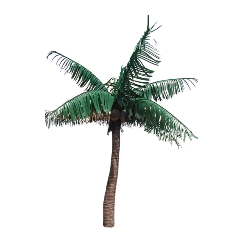 Coastal Charm Coconut Artificial Palm Tree Trio – 6 Ft Trunk Height