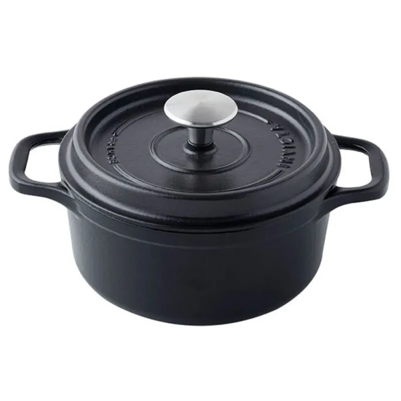 Cocotte Mijoteuse Fonte ronde noir Invicta - 20V