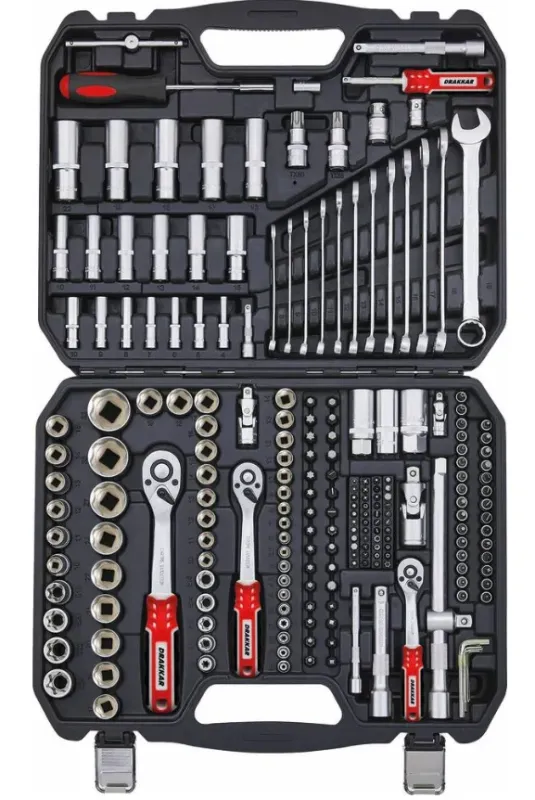 coffret de douilles 1/4" 3/8" 1/2" - 219PC