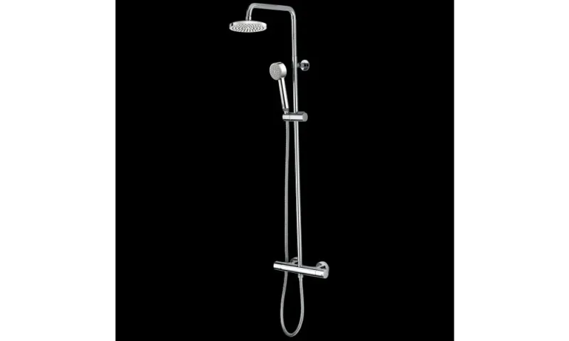 COLONNA DOCCIA TERMOSTATICO CON SOFFIONE ELIOS Brushed Nickel