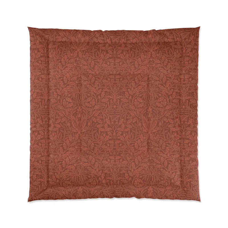 Comforter inspired William Morris - Acorns & Oak Leaves Collection (Rust)