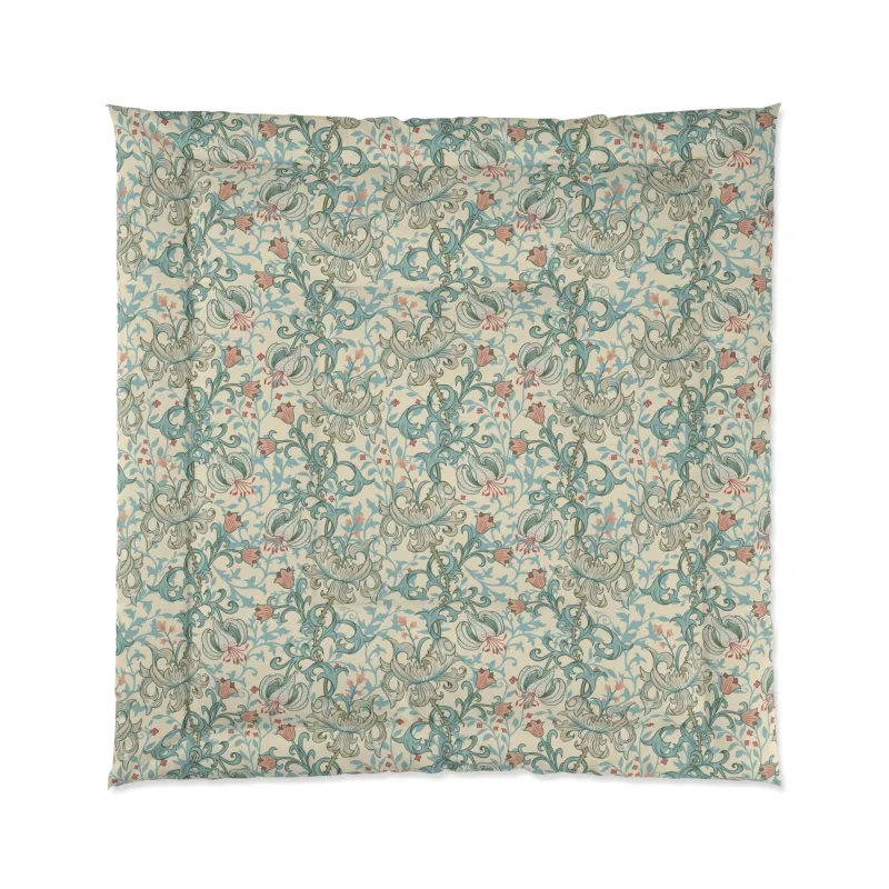 Comforter inspired William Morris - Golden Lily Collection (Mineral)