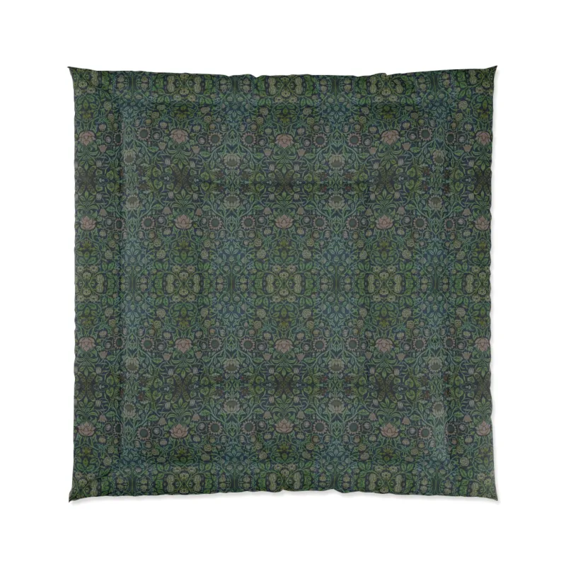 Comforter inspired William Morris - Violet & Columbine Collection mint