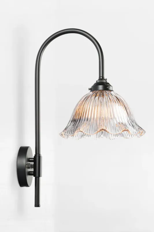 Como Frill Shepherd Hook Pivot Arm Wall Light