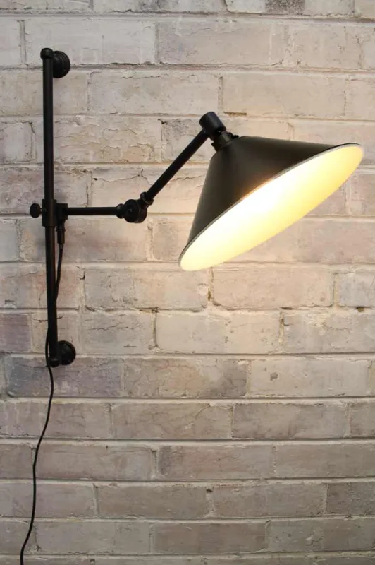 Cone Swing Arm DIY Wall Lamp Wall Plug