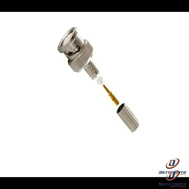 Connettore 408020 Bnc Rg59 Tiny 4.6 Mm 75 Crimpare Cavo Video Sorveglianza Dfm
