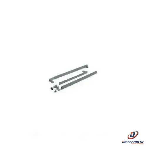 Coppia Bracci Telescopici Dritti Tubo 40 X 10 Mm Automazioni Emega40 Came E785a