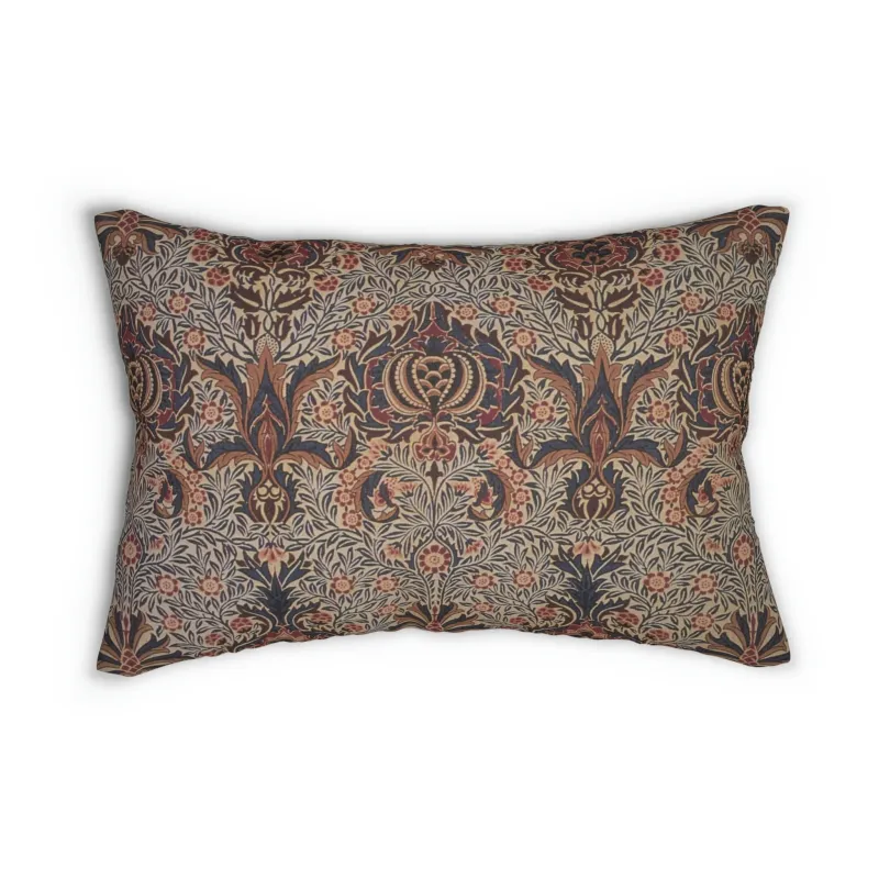 Cordless Lumbar Cushion inspired William Morris - Pomegranate Collection