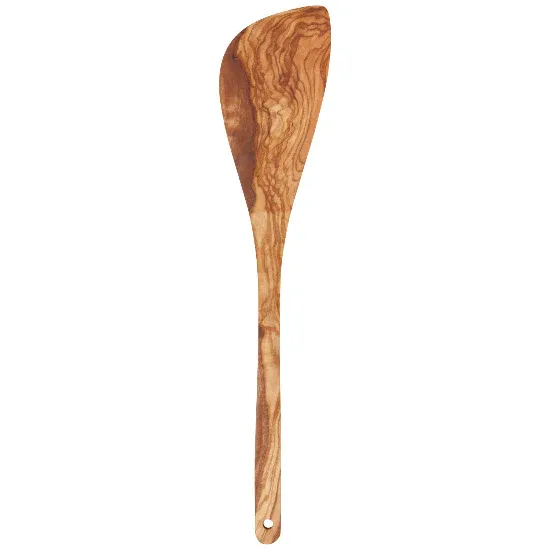 Cordless Olive Wood Corner Spatula