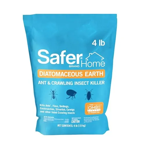 Cordless Safer Home SH51703 OMRI Listed Diatomaceous Earth - Ant, Roach, Bedbug, Flea, Silverfish, Earwig, & Crawling Inse...