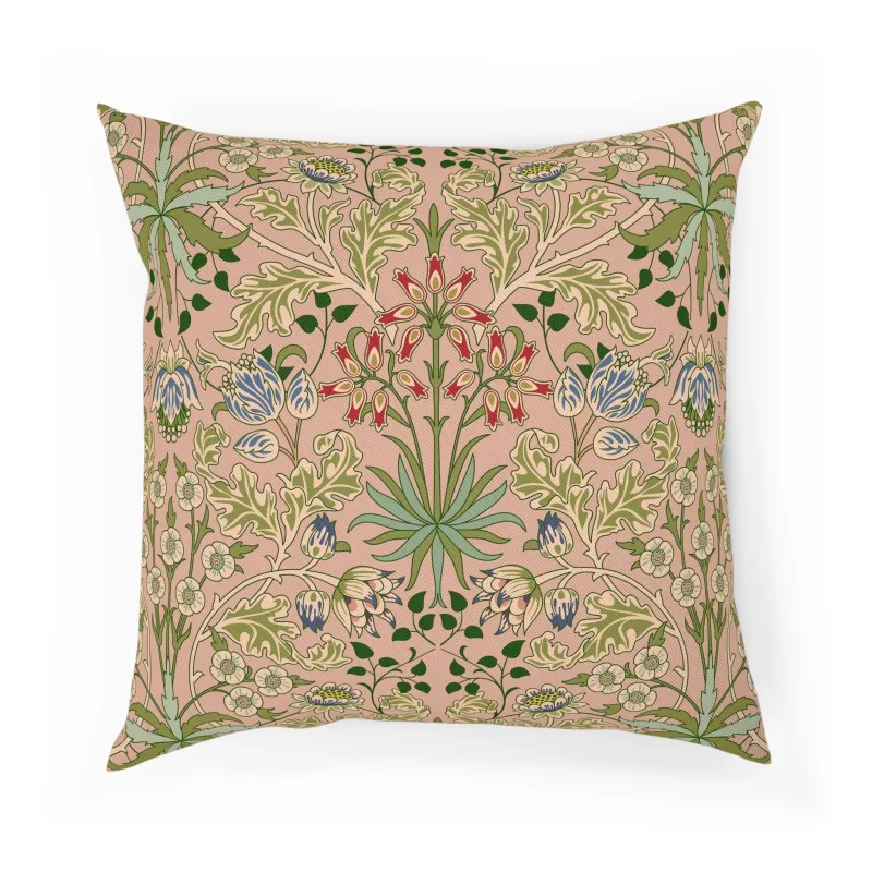 Cotton Drill Cushion inspired William Morris - Hyacinth Collection (Blossom)
