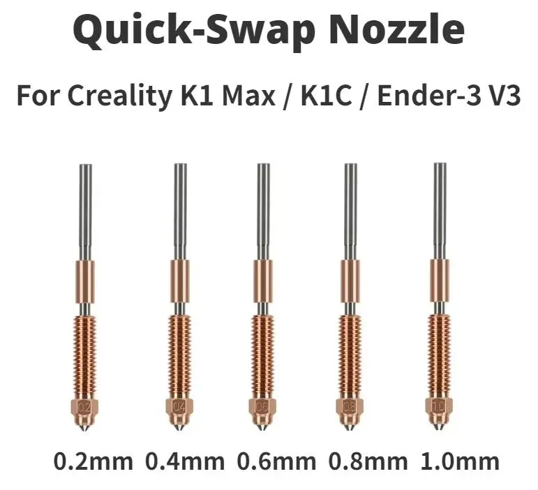 Creality Quick-Swap Nozzle most recent K1 Series & Ender 3 v3 series